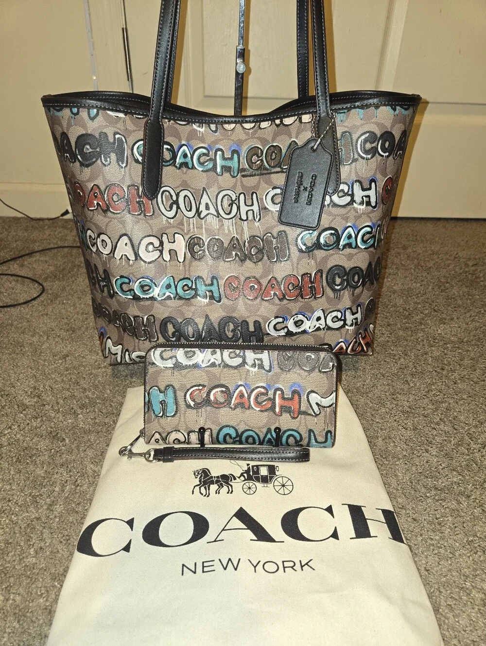 Coach x Mint + Serf City Tote Bag & Wallet